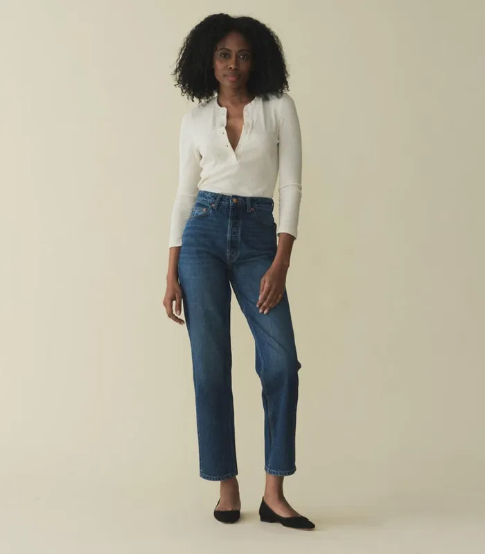 Shop VESPER SILK TEE Cream DEN Tees