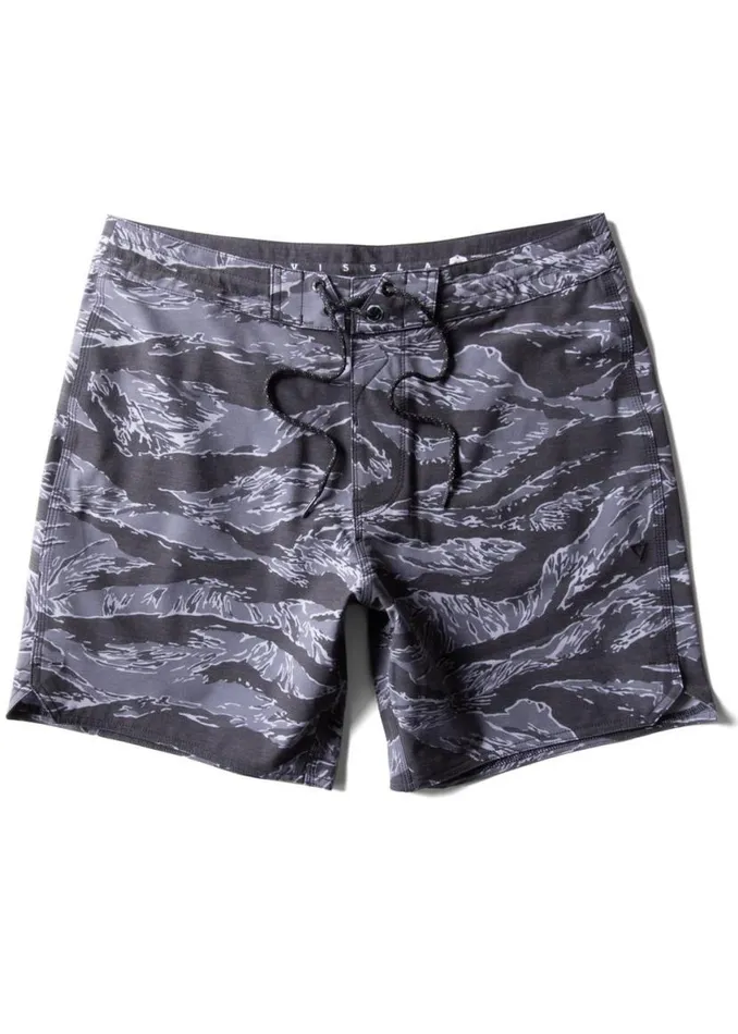Short Sets 165quot Boardshort Black Tiger Camo Men Vissla Boardshorts