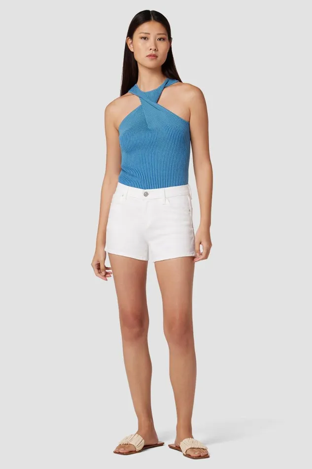 Shorts Women Hudson Jeans Gemma MidRise Short Clean White Shorts Women Hudson Jeans Gemma MidRise Short Clean White