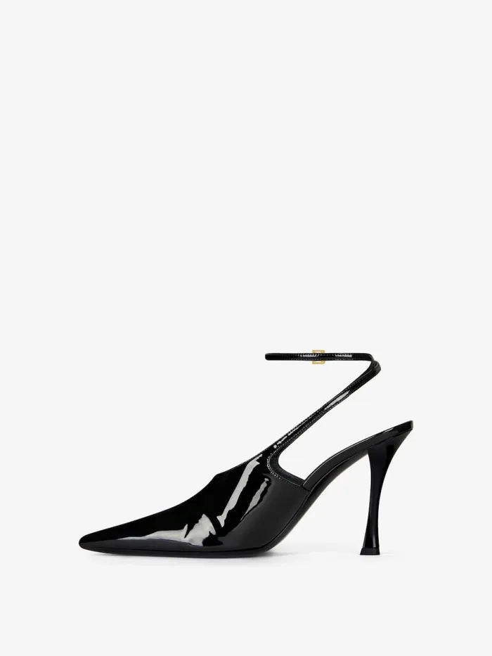 Show Slingbacks In Patent Leather Black Women Givenchy Heels