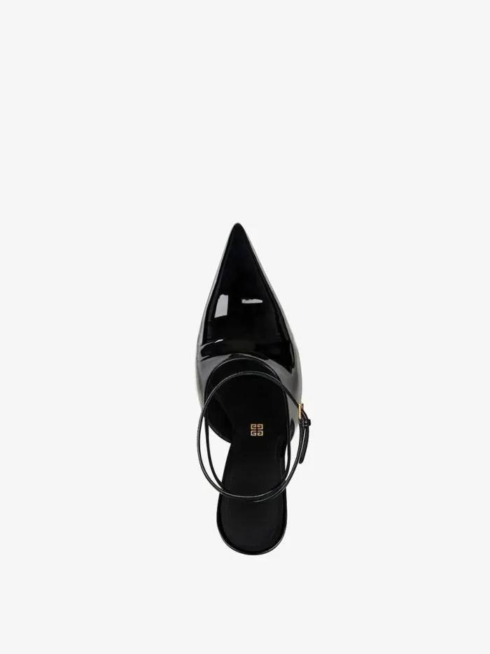 Show Slingbacks In Patent Leather Black Women Givenchy Heels