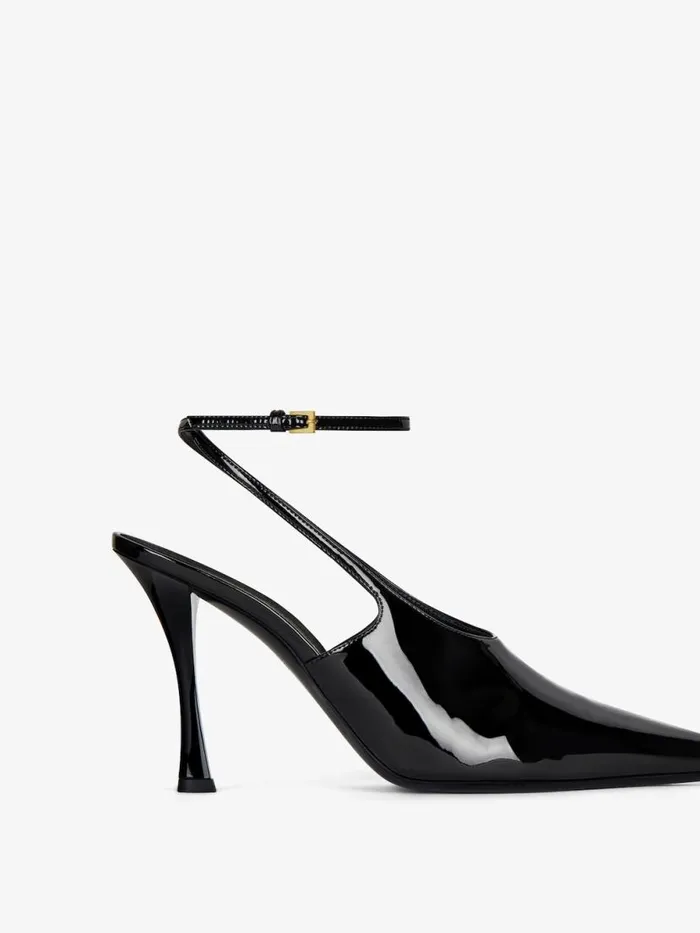 Show Slingbacks In Patent Leather Black Women Givenchy Heels