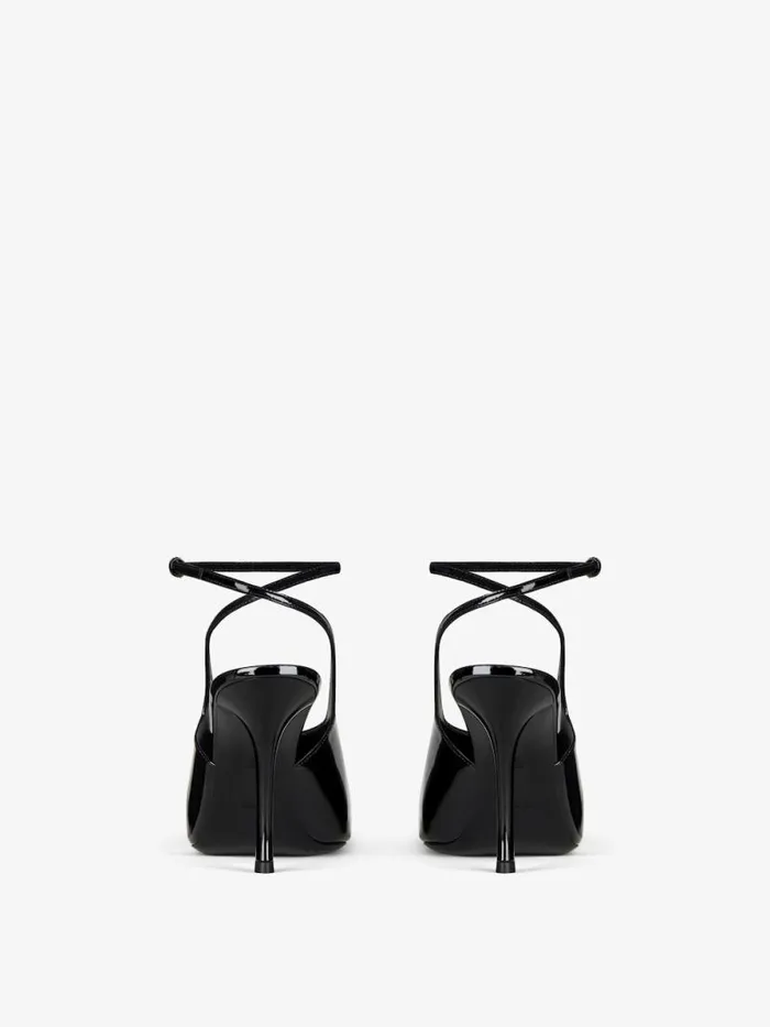 Show Slingbacks In Patent Leather Black Women Givenchy Heels