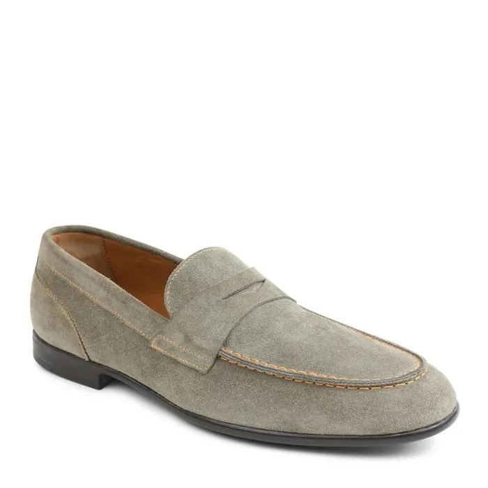 Silas Suede Loafer 8211 Taupe Men Bruno Magli Casual Shoes
