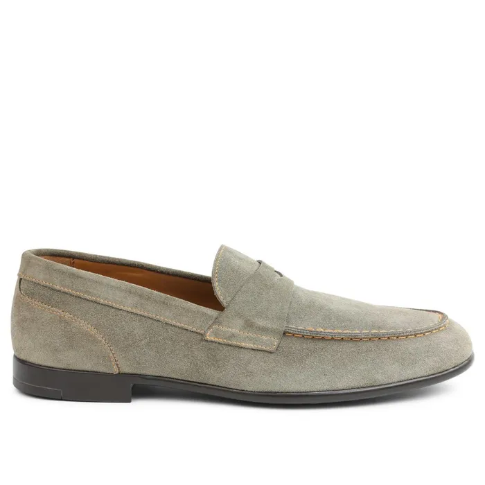 Silas Suede Loafer 8211 Taupe Men Bruno Magli Casual Shoes