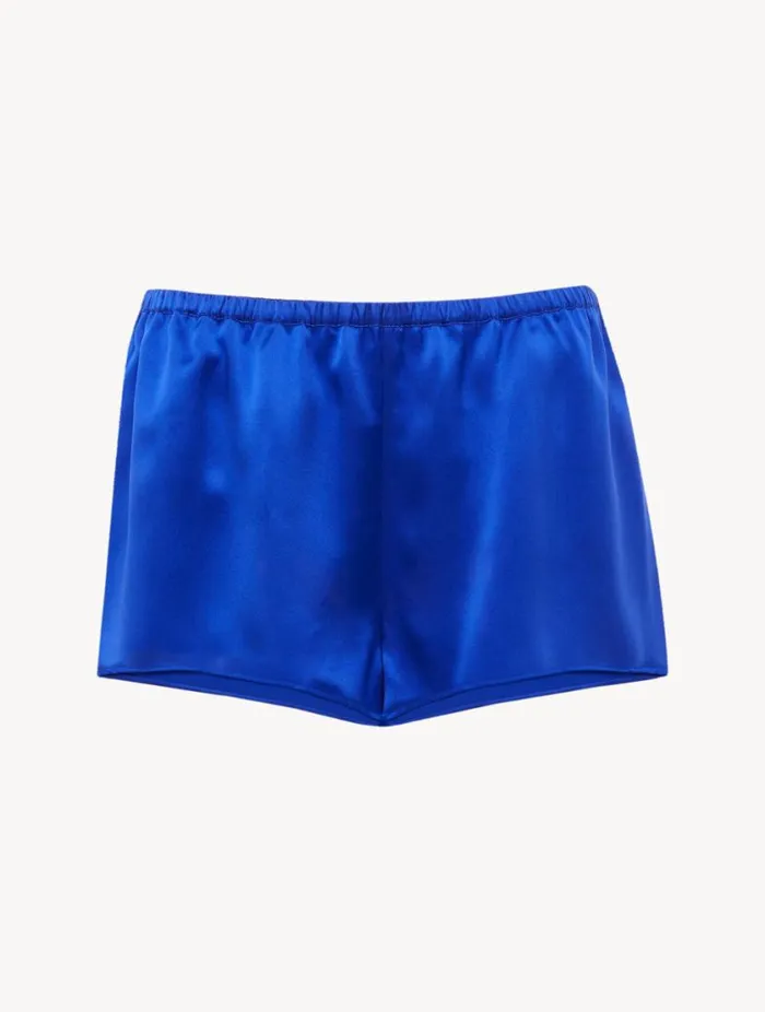 Silk Sleep Shorts In Electric Blue Sleepwear La Perla Pajamas