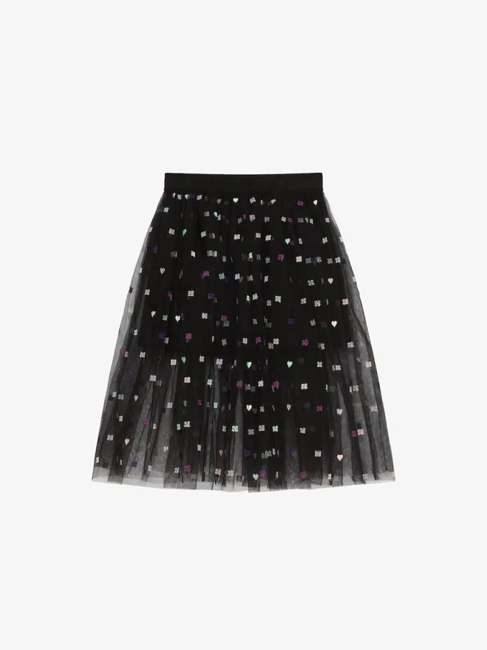 Skirt In 4g Tulle Black Kids Givenchy