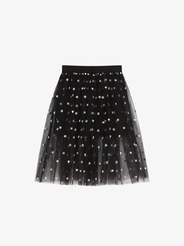 Skirt In 4g Tulle Black Kids Givenchy