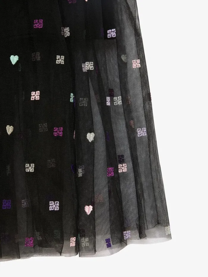 Skirt In 4g Tulle Black Kids Givenchy