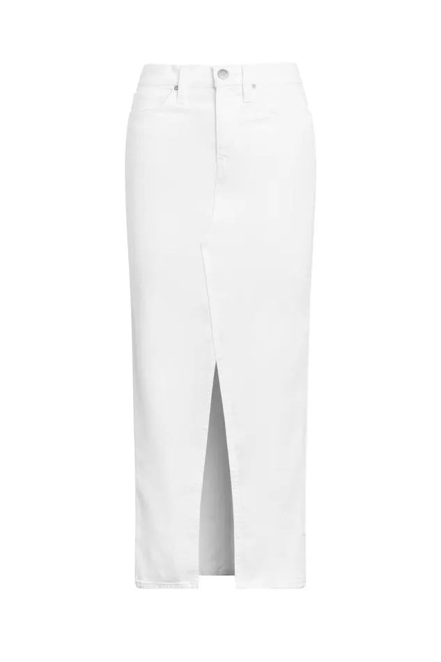 Skirts Women Hudson Jeans Reconstructed Skirt White Skirts Women Hudson Jeans Reconstructed Skirt White