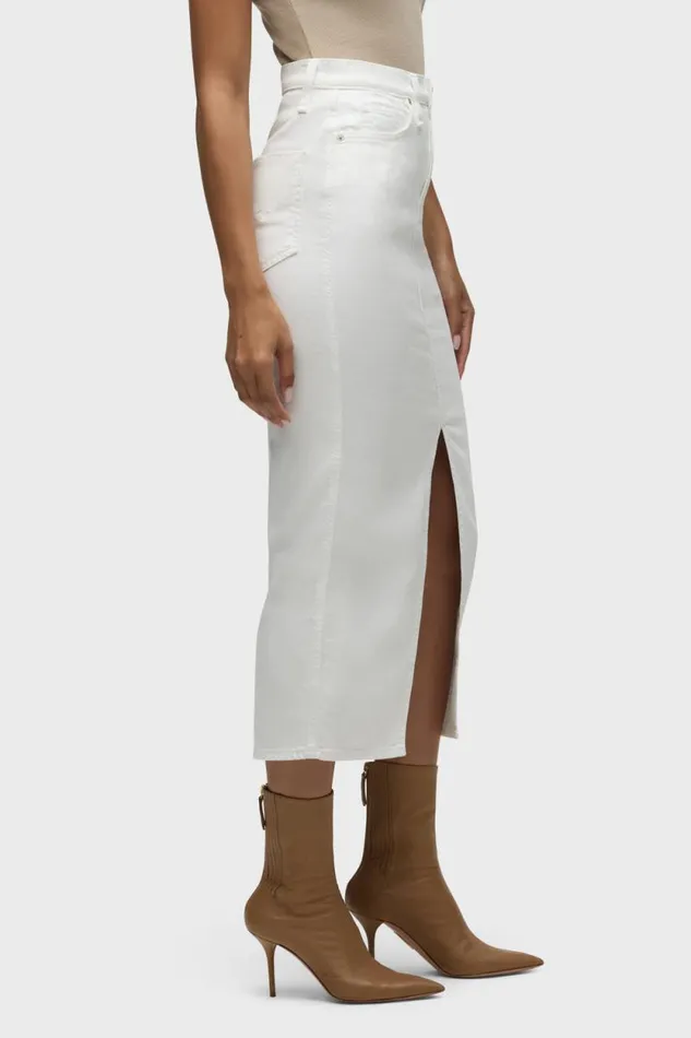 Skirts Women Hudson Jeans Reconstructed Skirt White Skirts Women Hudson Jeans Reconstructed Skirt White
