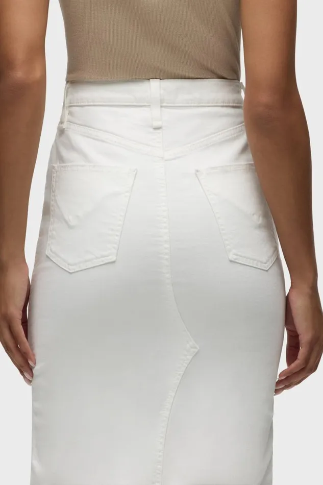 Skirts Women Hudson Jeans Reconstructed Skirt White Skirts Women Hudson Jeans Reconstructed Skirt White