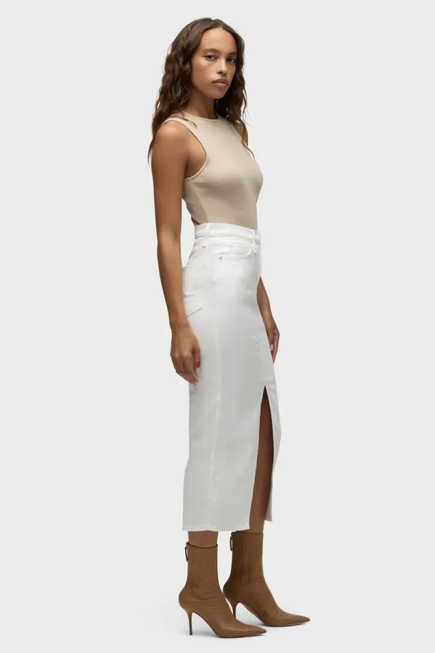 Skirts Women Hudson Jeans Reconstructed Skirt White Skirts Women Hudson Jeans Reconstructed Skirt White