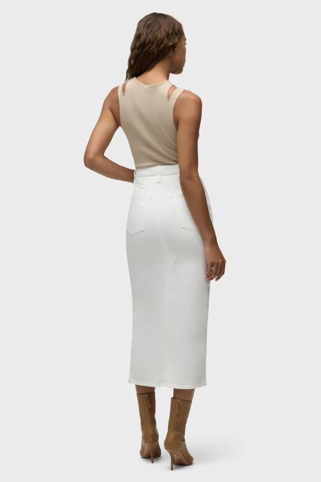 Skirts Women Hudson Jeans Reconstructed Skirt White Skirts Women Hudson Jeans Reconstructed Skirt White