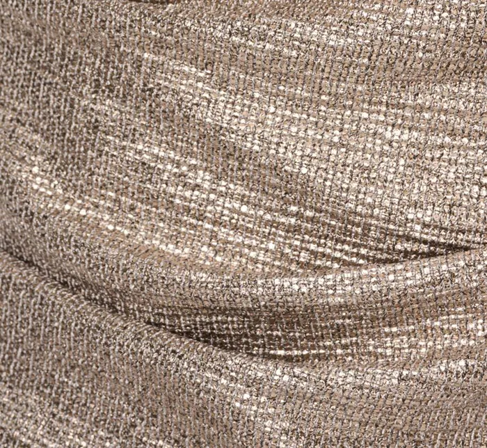 Sleeves Womens Adrianna Papell Metallic Foil Faux Wrap Top With Long Sleeves In Light Gold