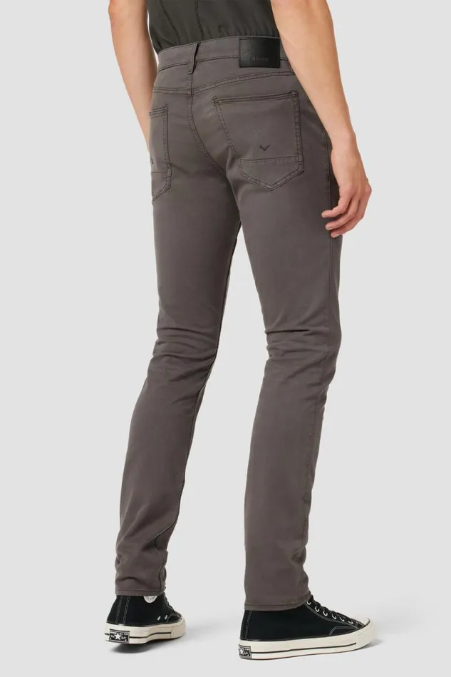 Slim Men Hudson Jeans Blake Slim Straight Twill Pant Dark Grey