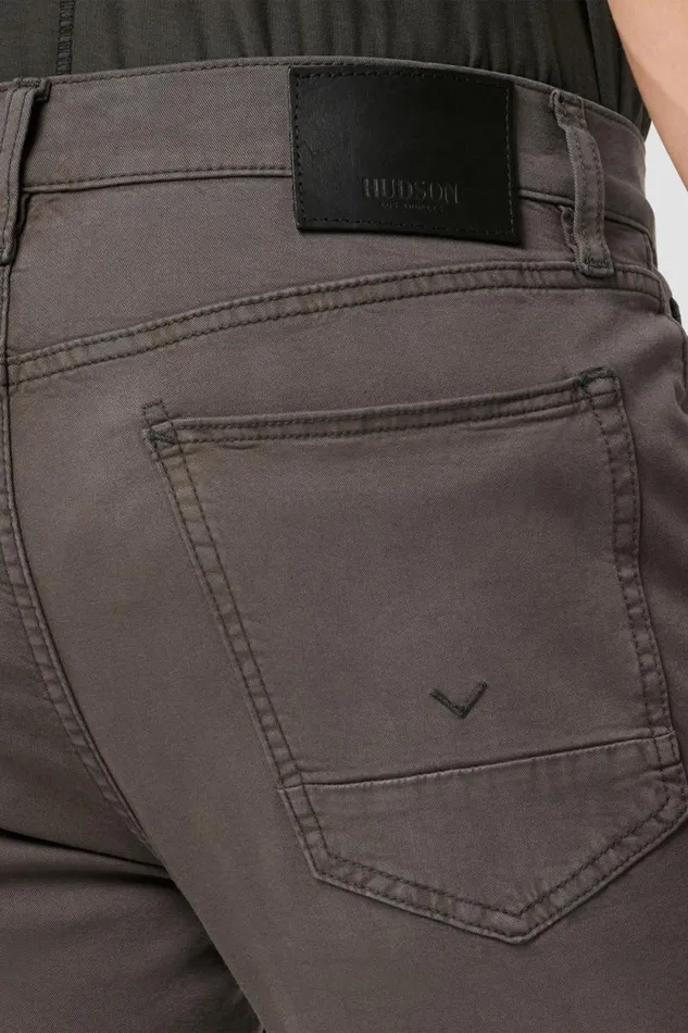 Slim Men Hudson Jeans Blake Slim Straight Twill Pant Dark Grey