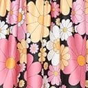 Smak Parlour Pink and White Floral Gathered Mini Skirt Clothing Unique Vintage Skirts