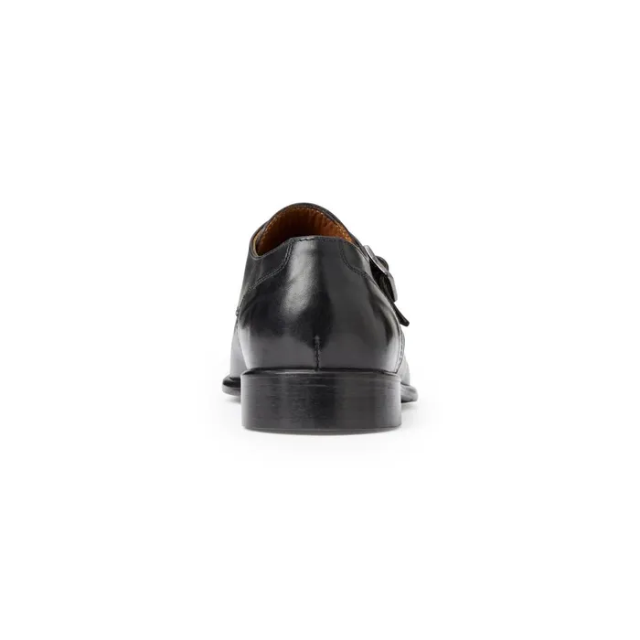 Solero Classic Leather Single Monk StrapBlack Men Bruno Magli Loafers and Slipons