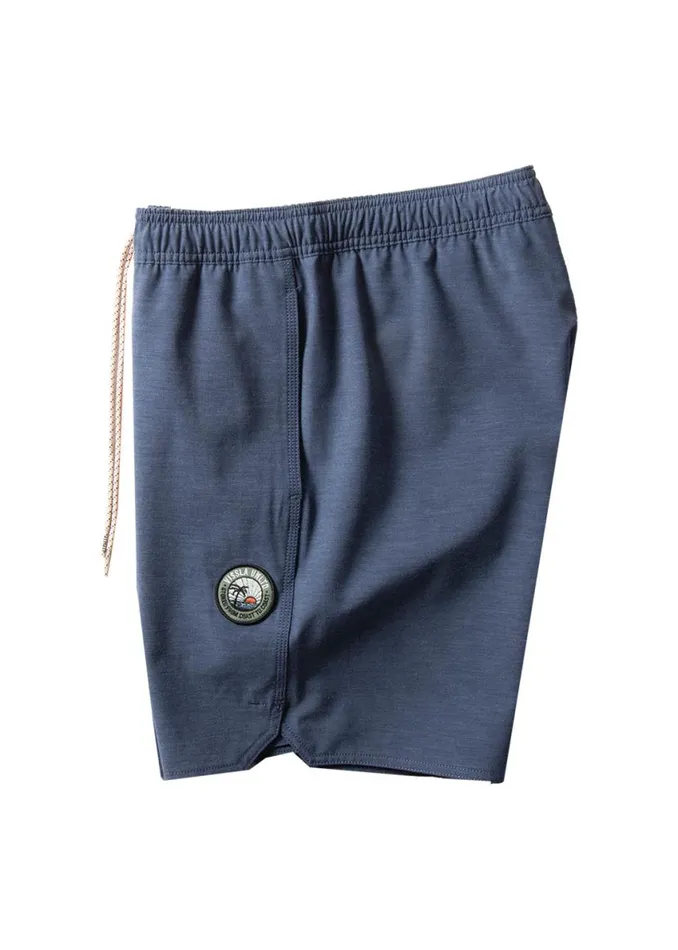 Solid Sets 17quot Ecolastic Dark Denim Men Vissla Boardshorts