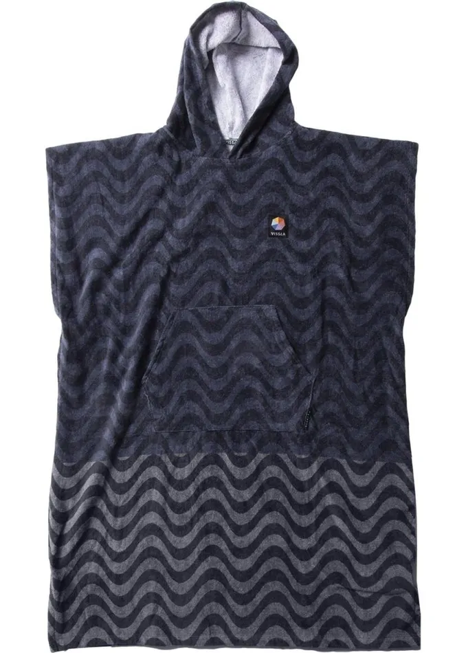 Spectrum Changing Towel Poncho Black Men Vissla Accessories