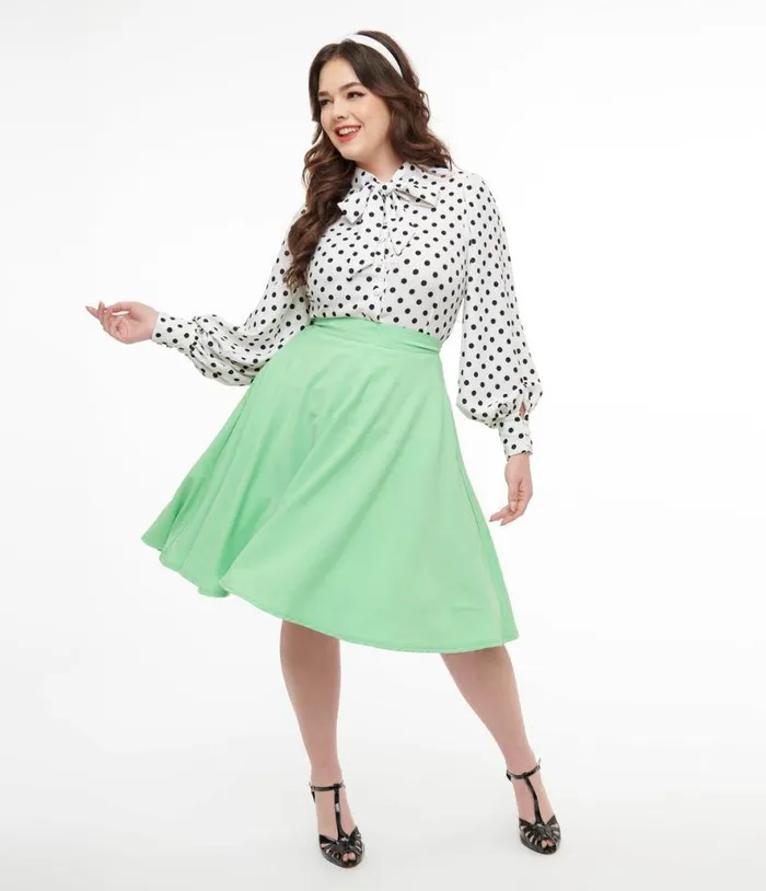 Steady 1950s Mint Green High Waist Thrills Skirt DressesClothingPlus Unique Vintage Skirts Steady 1950s Mint Green High Waist Thrills Skirt DressesClothingPlus Unique Vintage Skirts