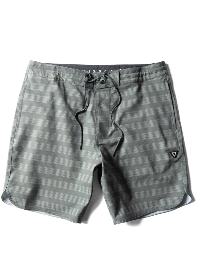 Stoke039M 175quot Boardshort Vintage Green Men Vissla Boardshorts