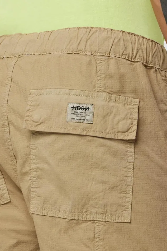 Straight Leg Men Hudson Jeans Drawcord Cargo Pant Ripstop Tan Straight Leg Men Hudson Jeans Drawcord Cargo Pant Ripstop Tan