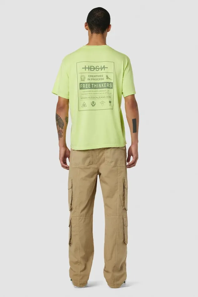 Straight Leg Men Hudson Jeans Drawcord Cargo Pant Ripstop Tan Straight Leg Men Hudson Jeans Drawcord Cargo Pant Ripstop Tan