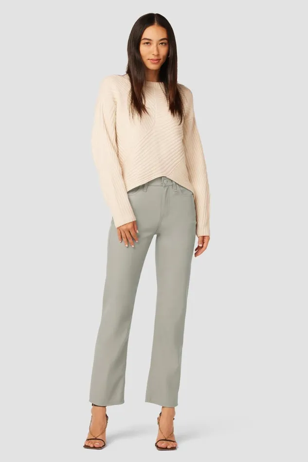 Straight Women Hudson Jeans Remi HighRise Vegan Leather Straight Pant Moonrock Straight Women Hudson Jeans Remi HighRise Vegan Leather Straight Pant Moonrock