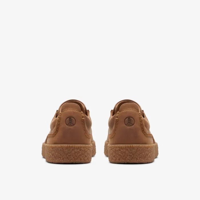 Streethill Lace Dark Tan Leather Men Clarks Sneakers