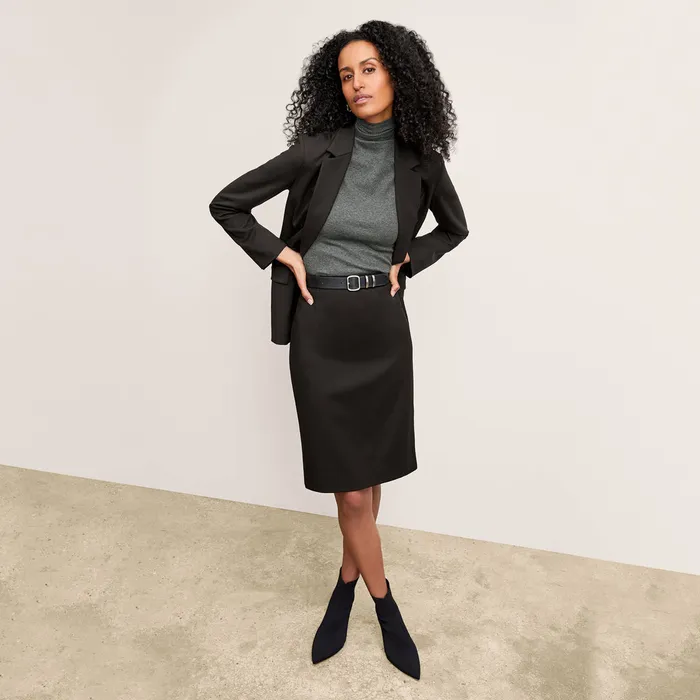 Suiting M M LaFleur Women The Yiyan Classic Blazer 8211 Wool Twill Black