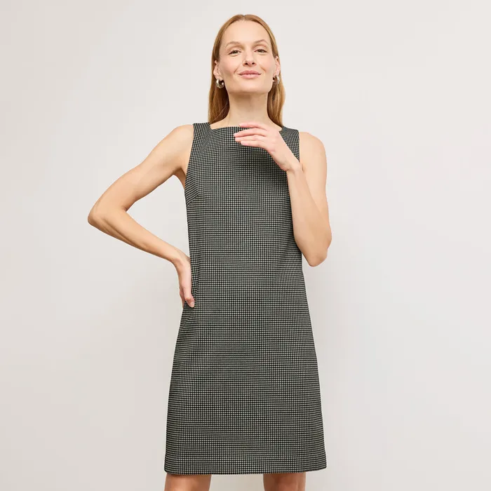 Suiting The Joanie Shift Dress 8211 Knit Suiting Classic Check M M LaFleur Women