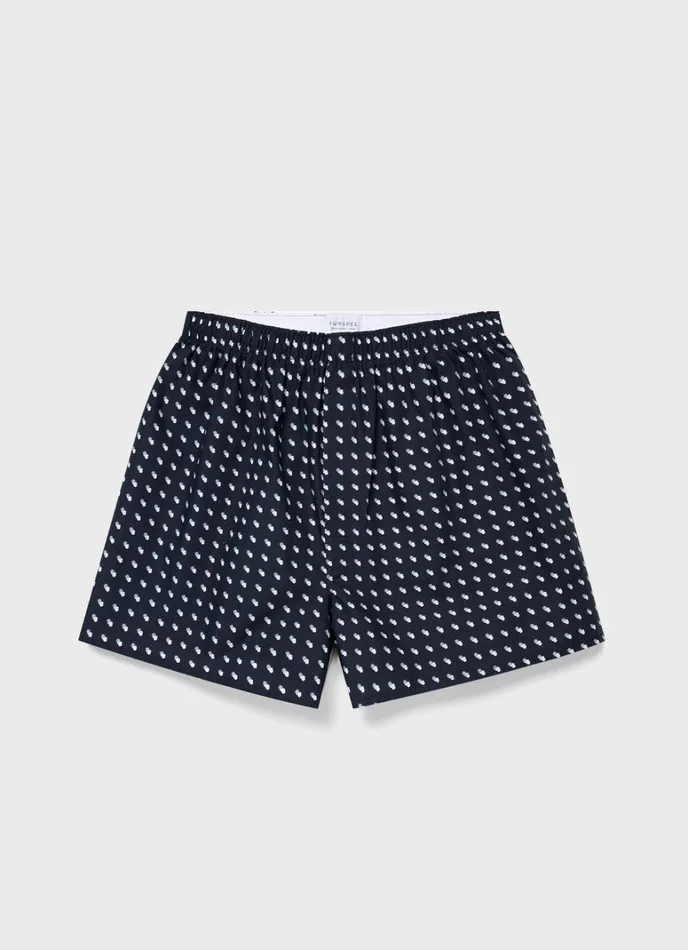SUNSPEL Boxer Shorts Classic Boxer Shorts Navy Sun and Clouds 8211 Men