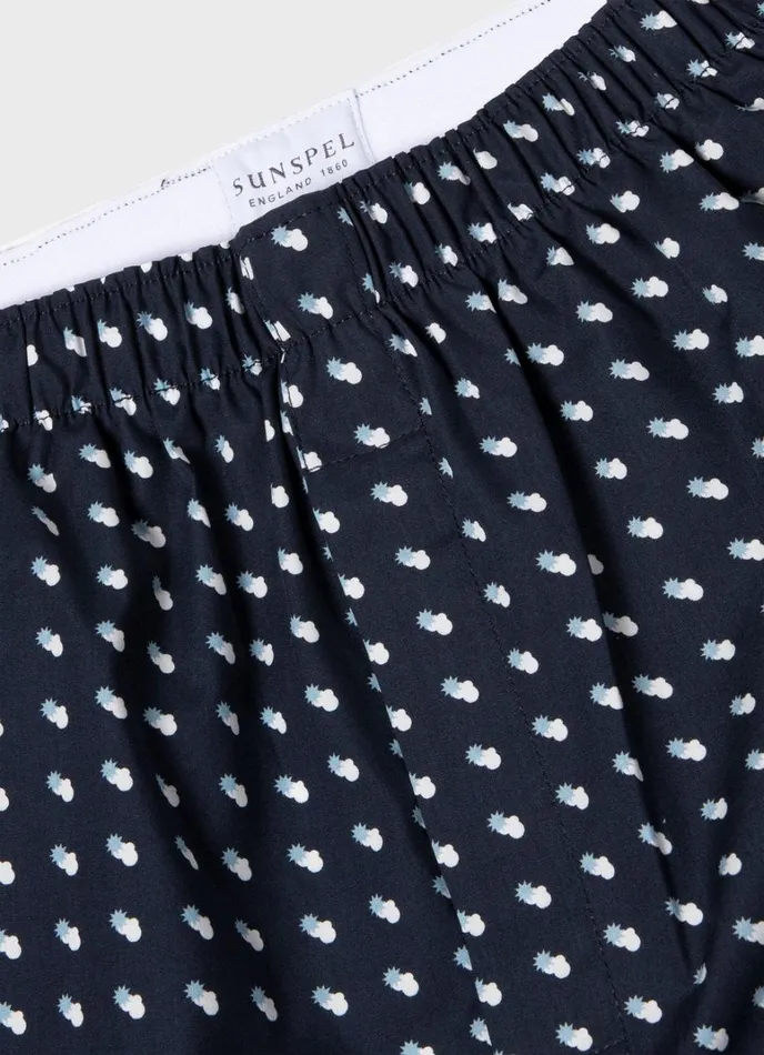 SUNSPEL Boxer Shorts Classic Boxer Shorts Navy Sun and Clouds 8211 Men