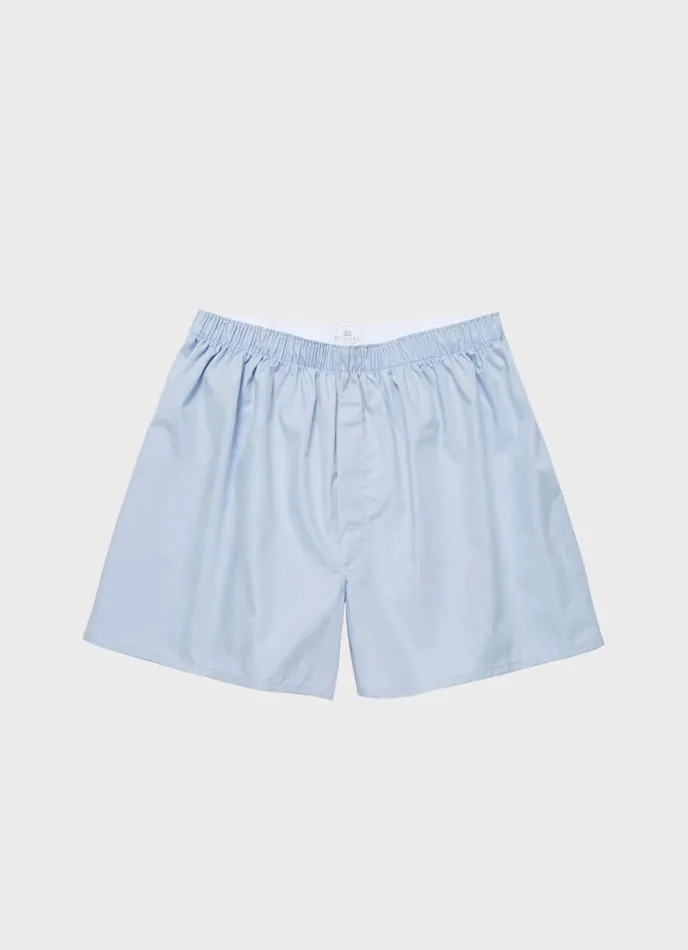 SUNSPEL Boxer Shorts Classic Boxer Shorts Plain Blue 8211 Men