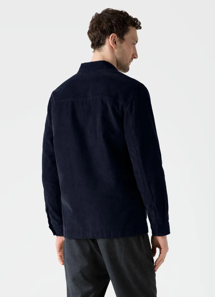 SUNSPEL Jackets and Coats Corduroy Twin Pocket Jacket Navy 8211 Men