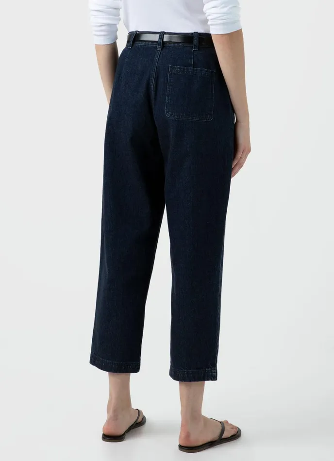 SUNSPEL Pants Denim Tapered Trouser Denim Rinse Wash 8211 Women