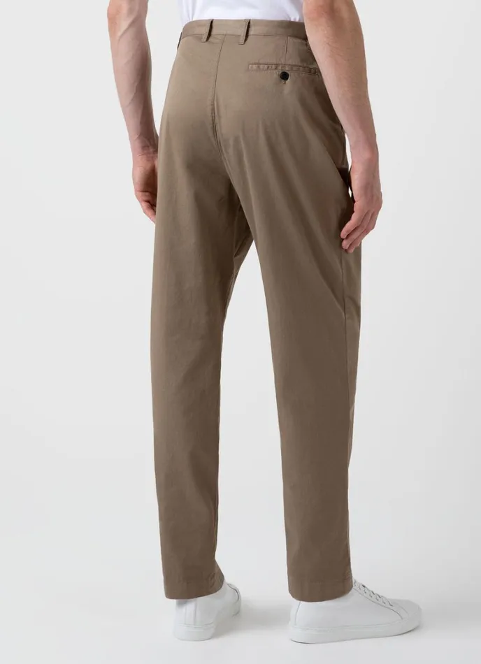 SUNSPEL Pants Pleated Twill Trouser Dark Stone 8211 Men