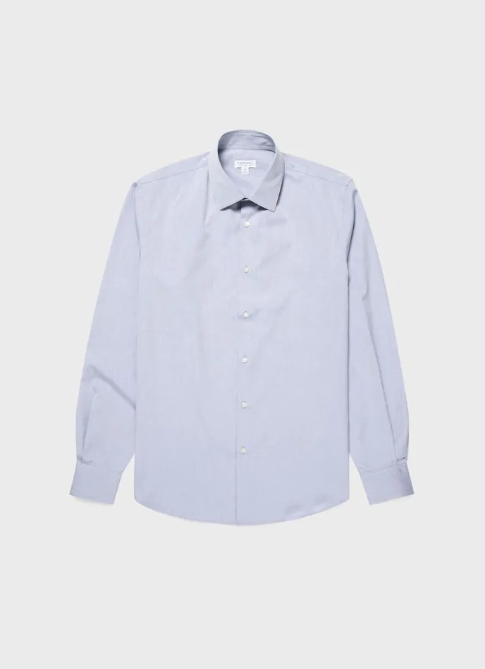 SUNSPEL Shirts Sea Island Cotton Shirt Light Blue 8211 Men
