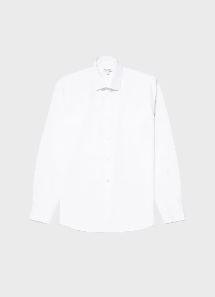 SUNSPEL Shirts Sea Island Cotton Shirt White 8211 Men
