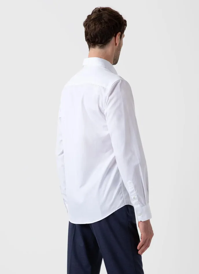 SUNSPEL Shirts Sea Island Cotton Shirt White 8211 Men