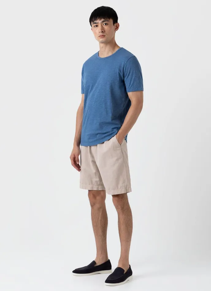 SUNSPEL Shorts Cotton Linen Drawstring Shorts Light Sand 8211 Men