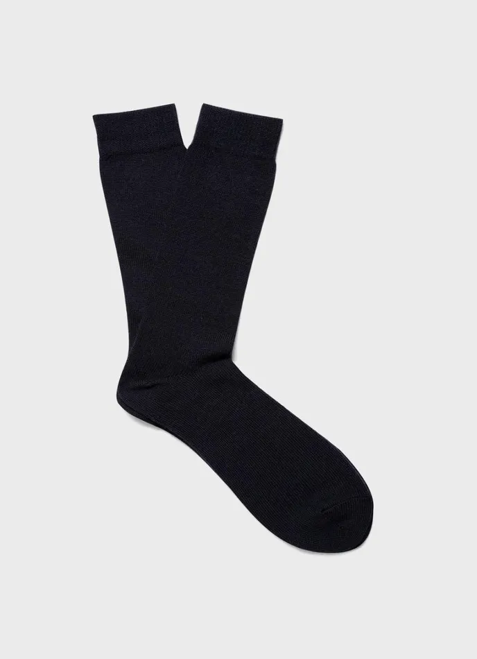 SUNSPEL Socks Merino Wool Socks Navy 8211 Men