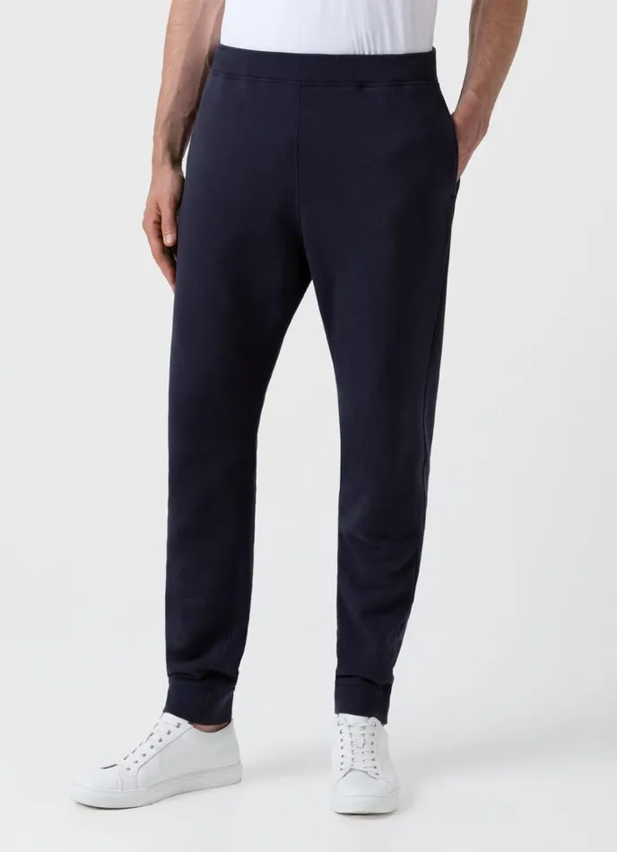 SUNSPEL Sweatshirts and Sweatpants Loopback Sweatpants Navy 8211 Men