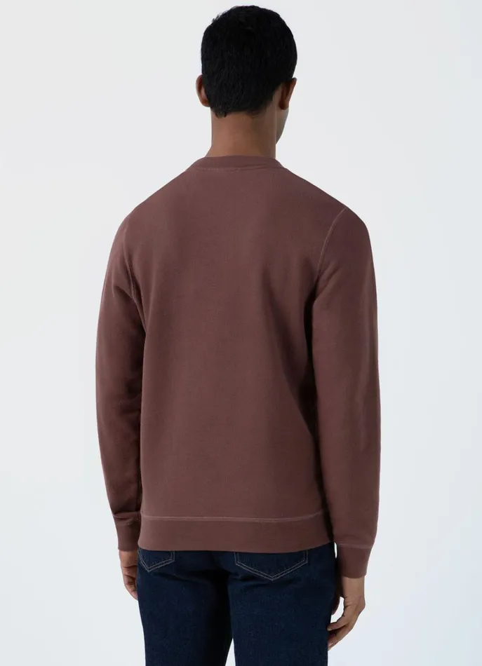 SUNSPEL Sweatshirts and Sweatpants Loopback Sweatshirt Brown 8211 Men