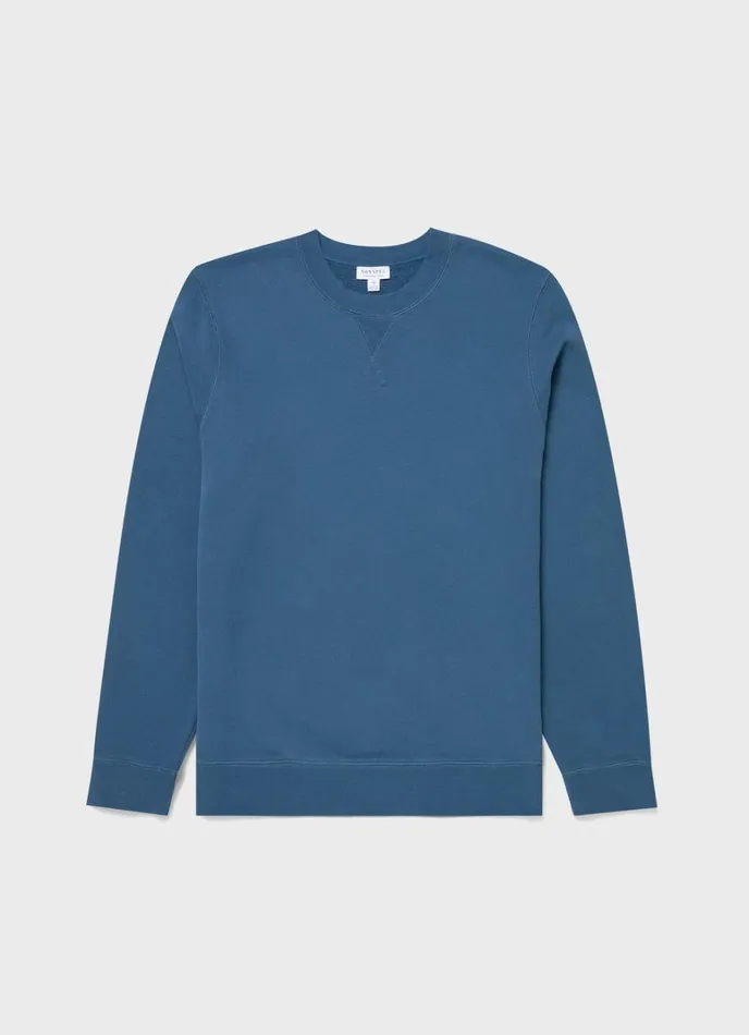 SUNSPEL Sweatshirts and Sweatpants Loopback Sweatshirt Steel Blue 8211 Men