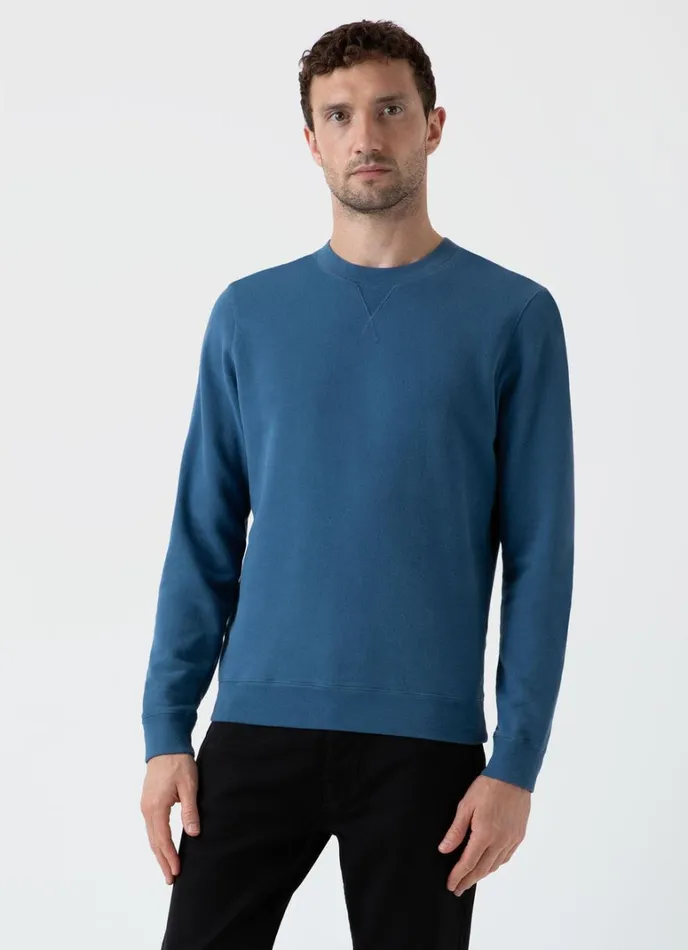 SUNSPEL Sweatshirts and Sweatpants Loopback Sweatshirt Steel Blue 8211 Men