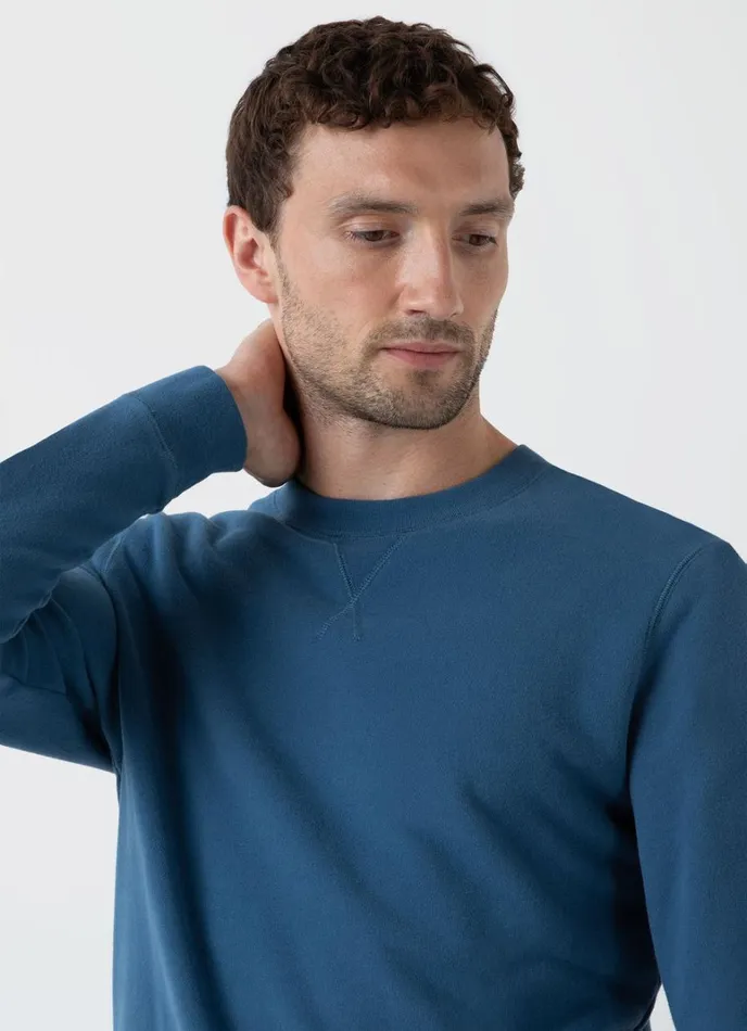 SUNSPEL Sweatshirts and Sweatpants Loopback Sweatshirt Steel Blue 8211 Men