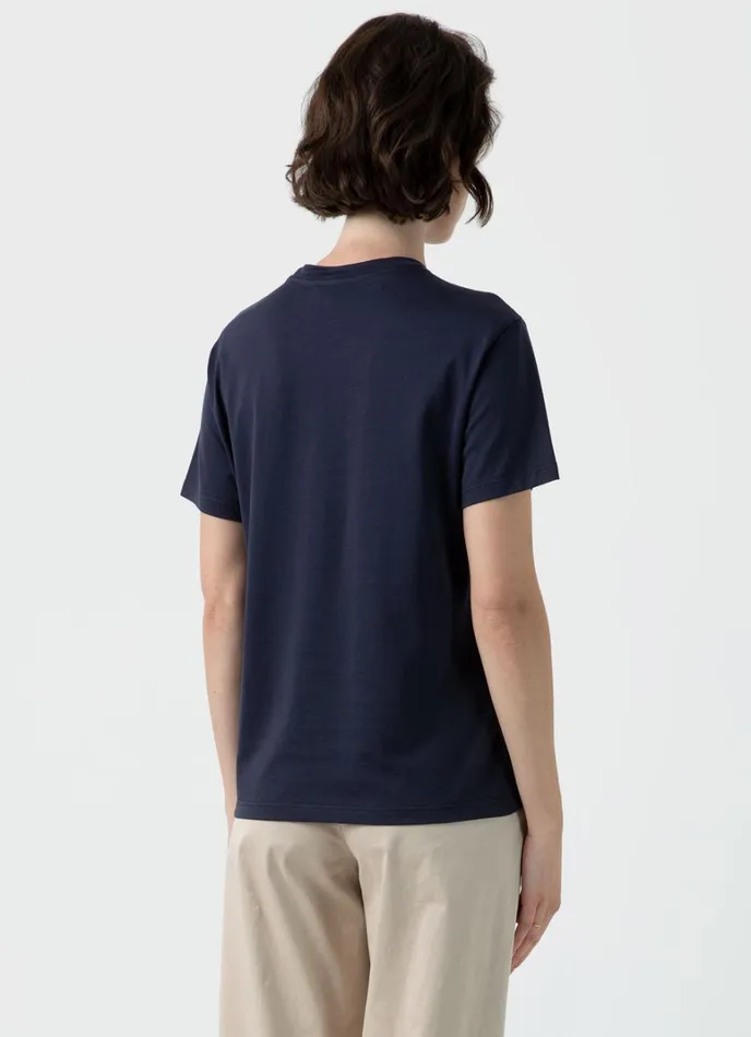 SUNSPEL Tshirts and Tops Boy Fit Tshirt Navy 8211 Women
